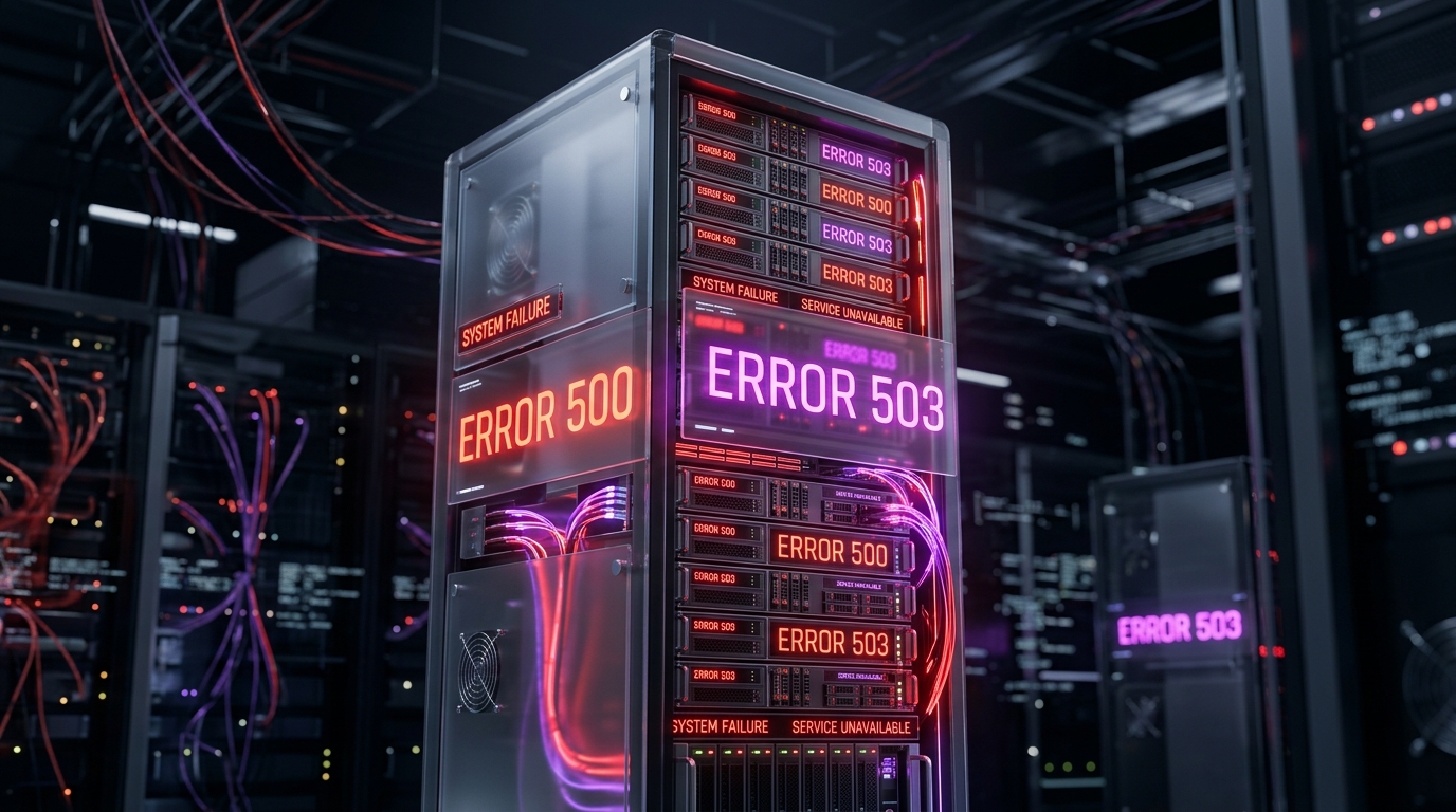5xx Server Errors Illustration